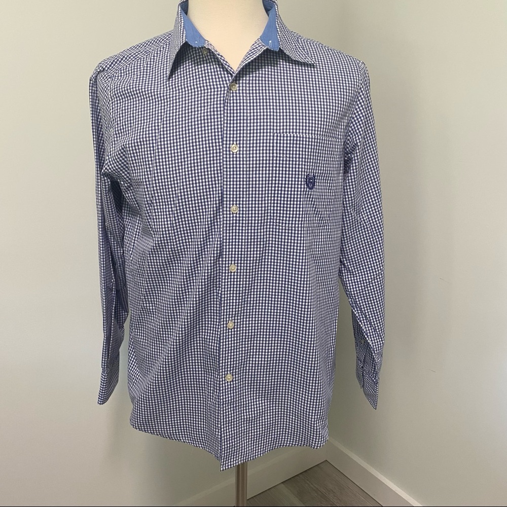 Chaps Blue & White Dress Shirt